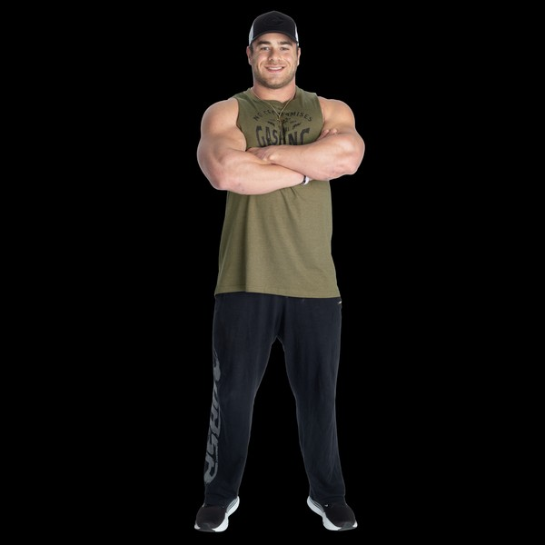 GASP Original Cut Out Tank, Army Green Melange