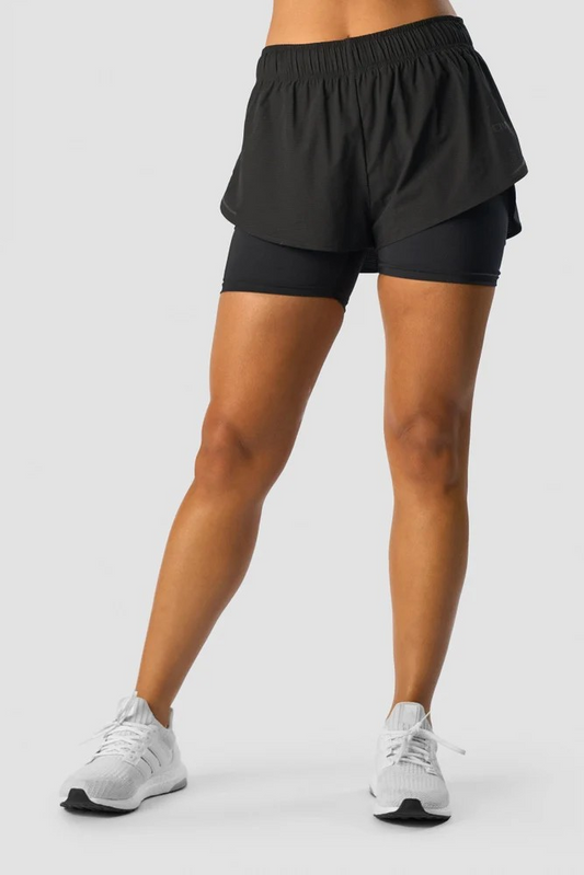 ICANIWILL Charge 2-in-1 Shorts, Black