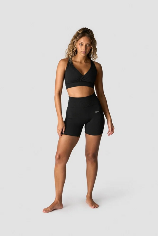 ICANIWILL Soft Seamless Shorts Wmn BLACK, UUTUUS!