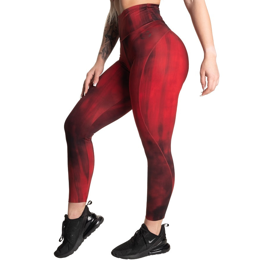 Better Bodies High Waist leggings, Chili red grunge