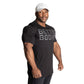 Better Bodies Basic Tapered Tee, Black/Grey Size M