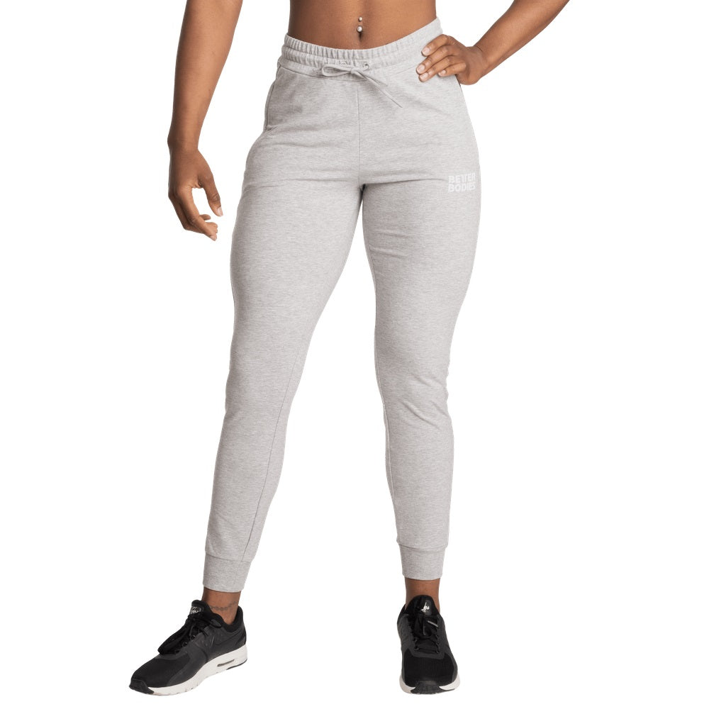 Better Bodies Empire Joggers Light Grey Melange