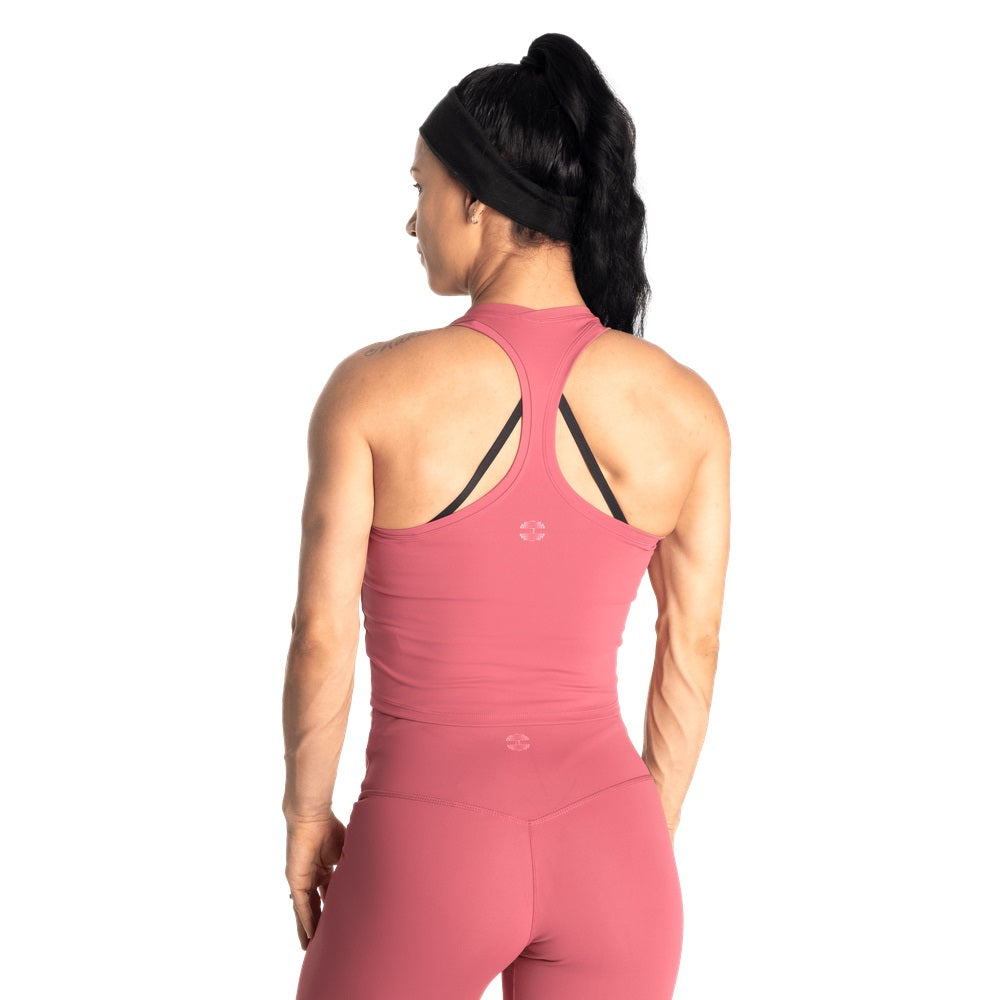 Better Bodies Core Crop T-Back, Rouge Pink
