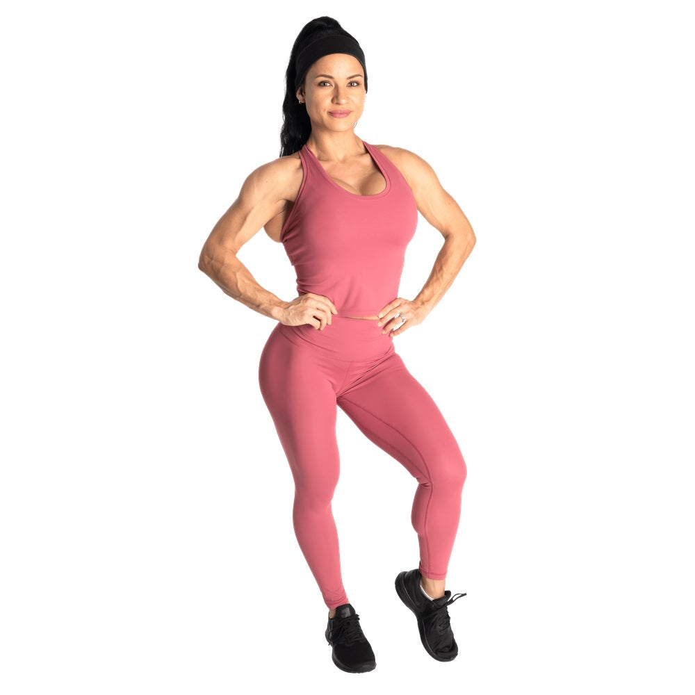 Better Bodies Core Crop T-Back, Rouge Pink