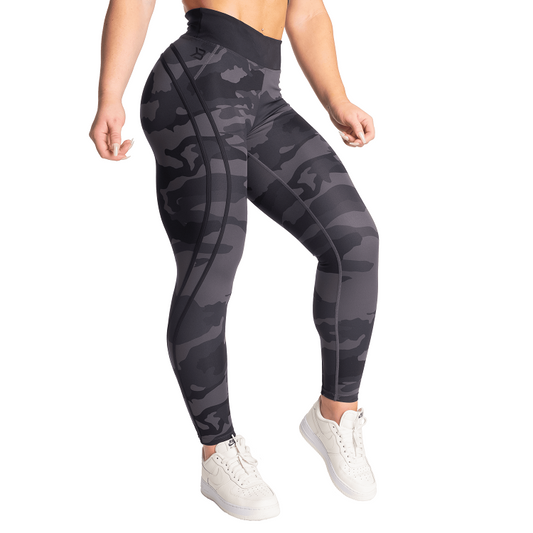 Better Bodies Camo High Tights, Dark Camo