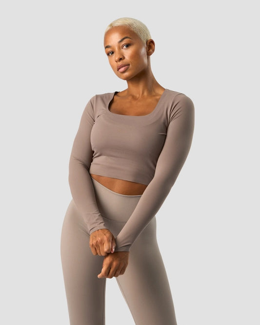 ICANIWILL Nimble Cropped LS Dusty Brown
