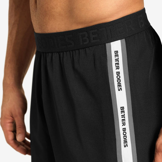 Better Bodies Essex Stripe shorts Black SIZE S